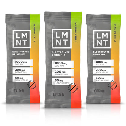 Drink LMNT Zero Sugar Electrolytes, Mango Chili Salt Drink Mix, 30 Count