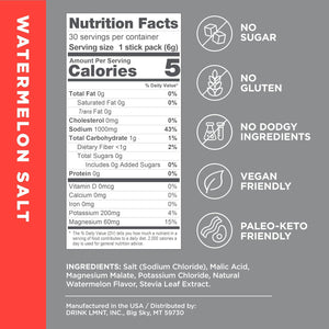 Drink LMNT LMNT Zero Sugar Electrolytes - Watermelon Salt | Drink Mix | 30-Count