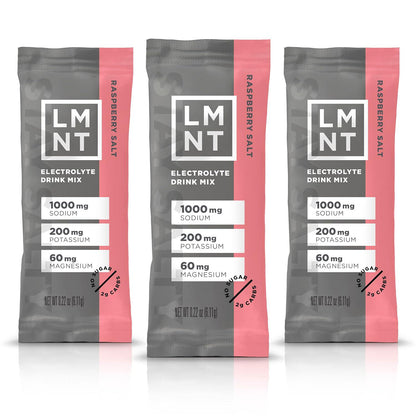 Drink LMNT LMNT Zero Sugar Electrolytes - Raspberry Salt | Drink Mix | 30-Count