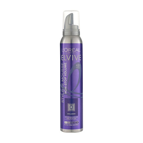 L'Oreal Paris Elvive Collagen Extra Firm Control No.5 Non-Stop Volume Styliste Mousse 200ml,3600520321097,