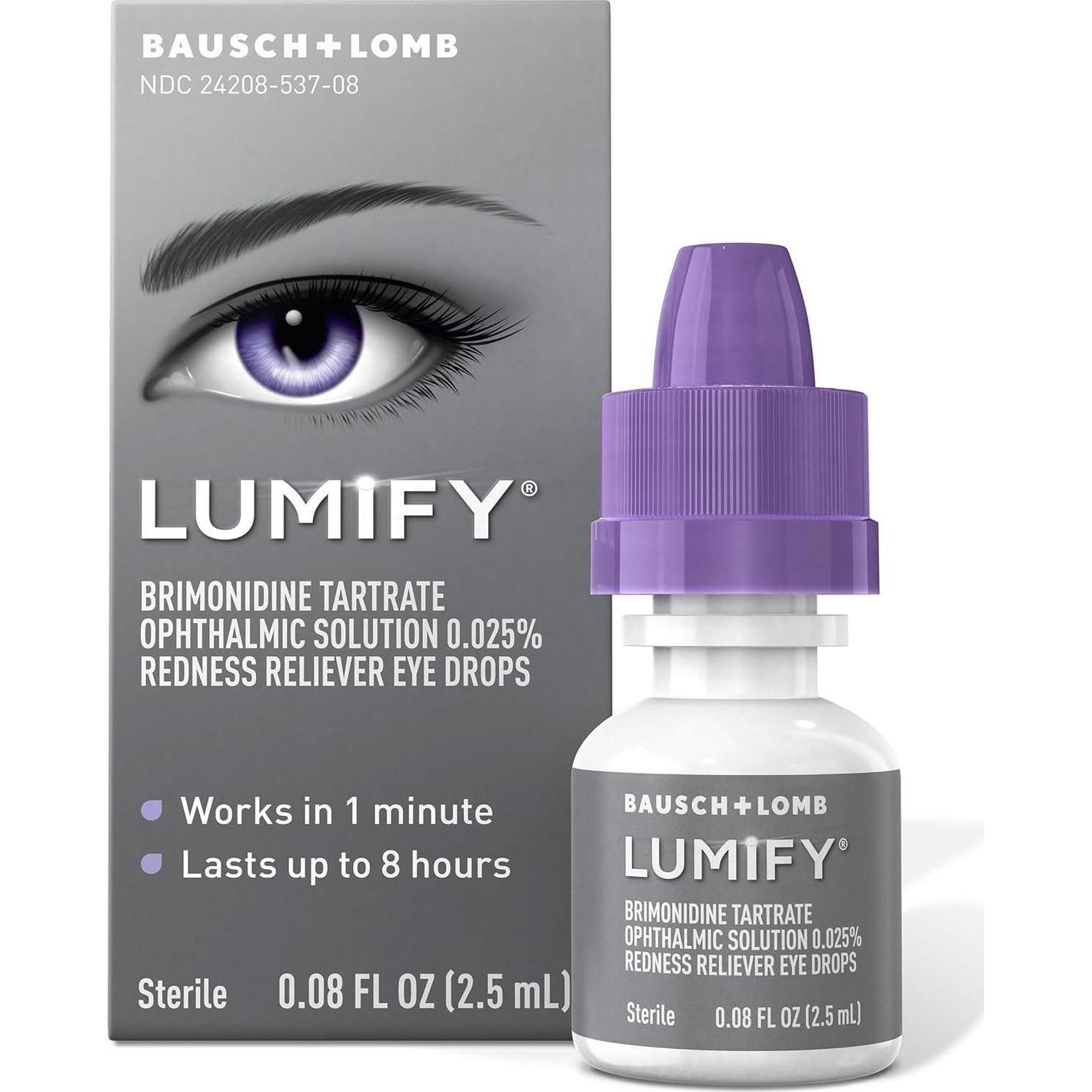 LUMIFY LUMIFY Redness Reliever Eye Drops, For Whiter And Brighter Looking Eyes, 0.08 Fl Oz (2.5 ML)