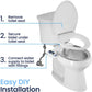 LUXE Bidet NEO 120 - Self-Cleaning Nozzle, Fresh Water Non-Electric Bidet Attachment For Toilet Seat, Adjustable Water Pressure, Rear Wash (Blue),895063002784