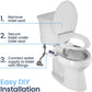 LUXE Bidet NEO 185 - Self-Cleaning, Dual Nozzle, Non-Electric Bidet Attachment For Toilet Seat, Adjustable Water Pressure, Rear And Feminine Wash (Gold),