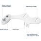 LUXE Bidet NEO 185 - Self-Cleaning, Dual Nozzle, Non-Electric Bidet Attachment For Toilet Seat, Adjustable Water Pressure, Rear And Feminine Wash (White),