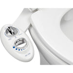 LUXE Bidet NEO 185 - Self-Cleaning, Dual Nozzle, Non-Electric Bidet Attachment For Toilet Seat, Adjustable Water Pressure, Rear And Feminine Wash (White),