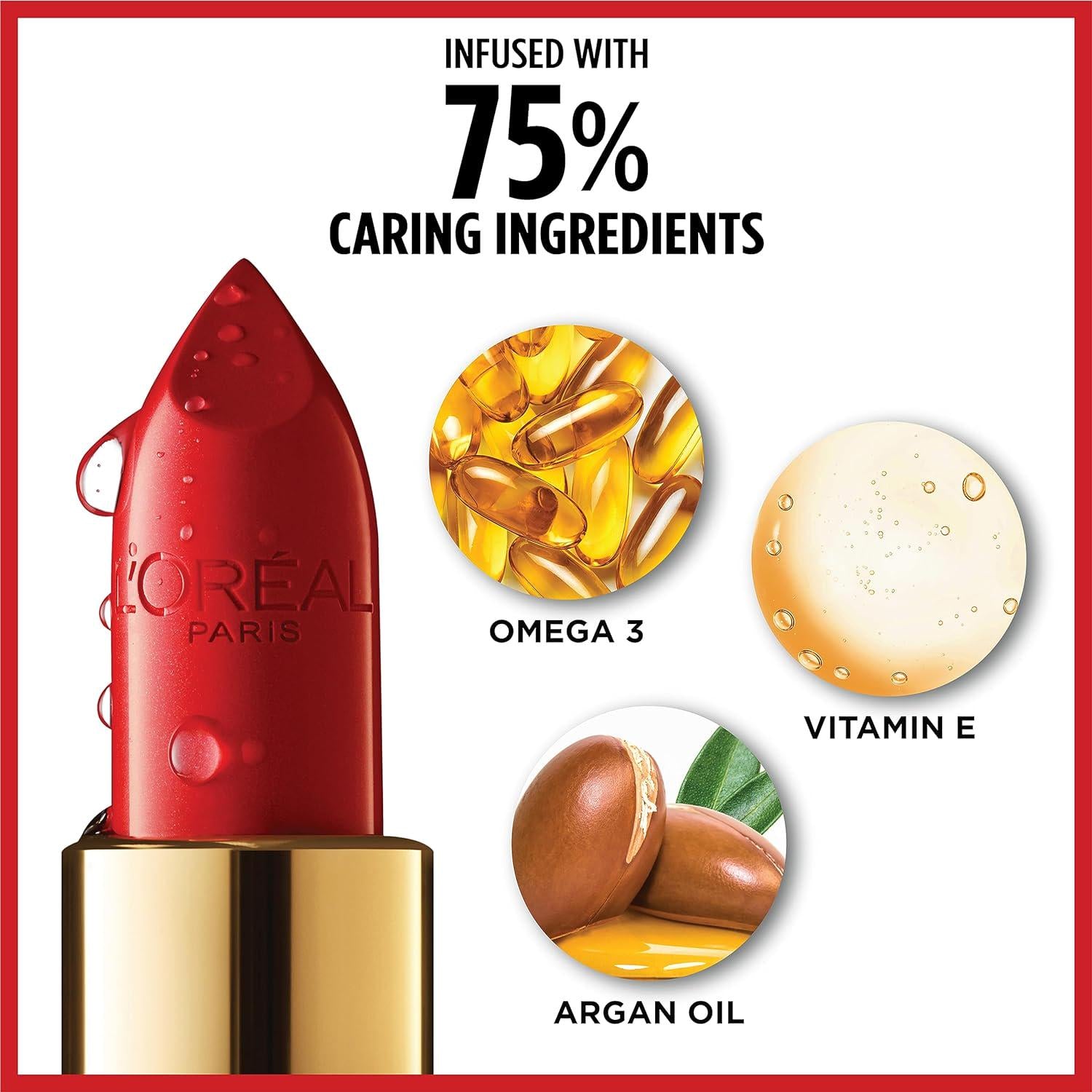L Oréal Paris Colour Riche Original Creamy, Hydrating Satin Lipstick With Argan Oil And Vitamin E, Blushing Berry , 1 Count,