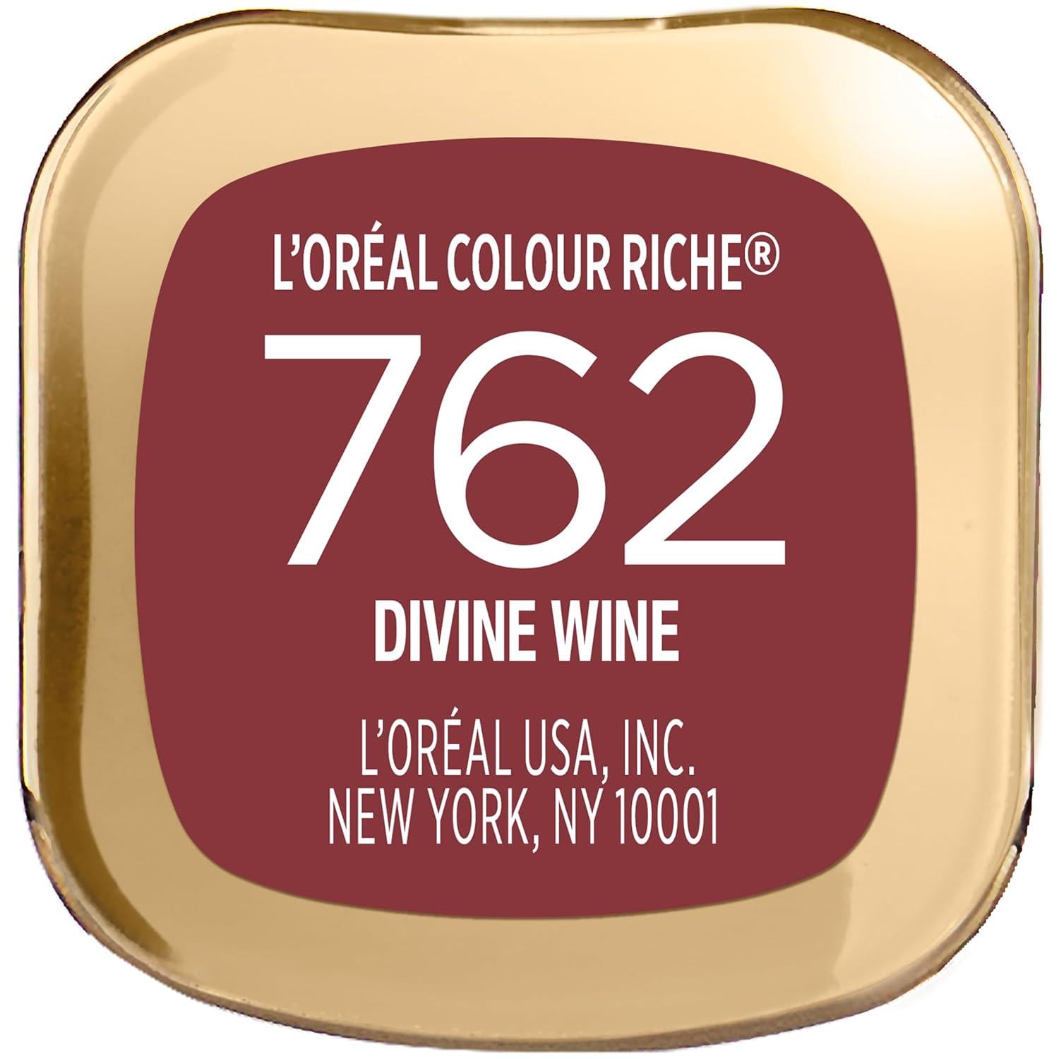 L Oréal Paris Colour Riche Original Creamy, Hydrating Satin Lipstick With Argan Oil And Vitamin E, Divine Wine , 1 Count,