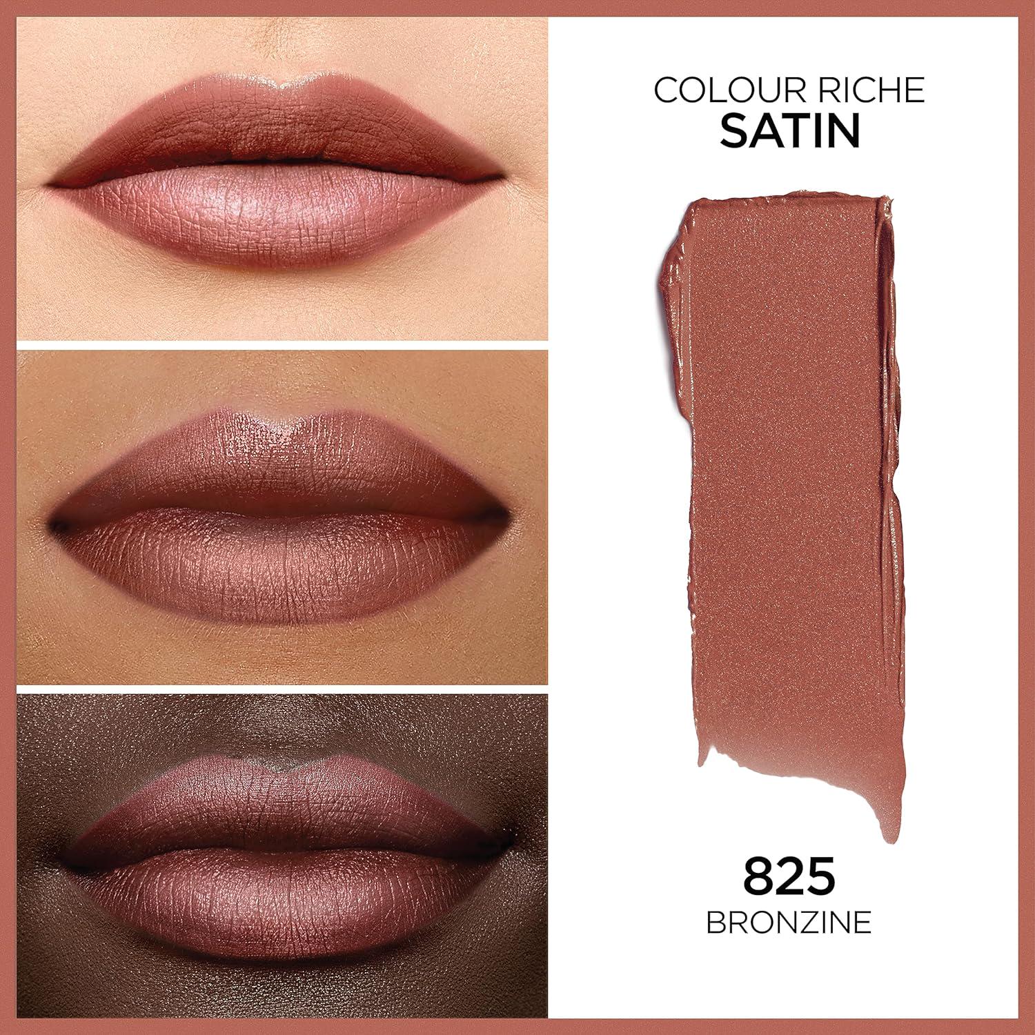 L Oréal Paris Colour Riche Original Creamy, Hydrating Satin Lipstick With Argan Oil And Vitamin E, Bronzine , 1 Count,