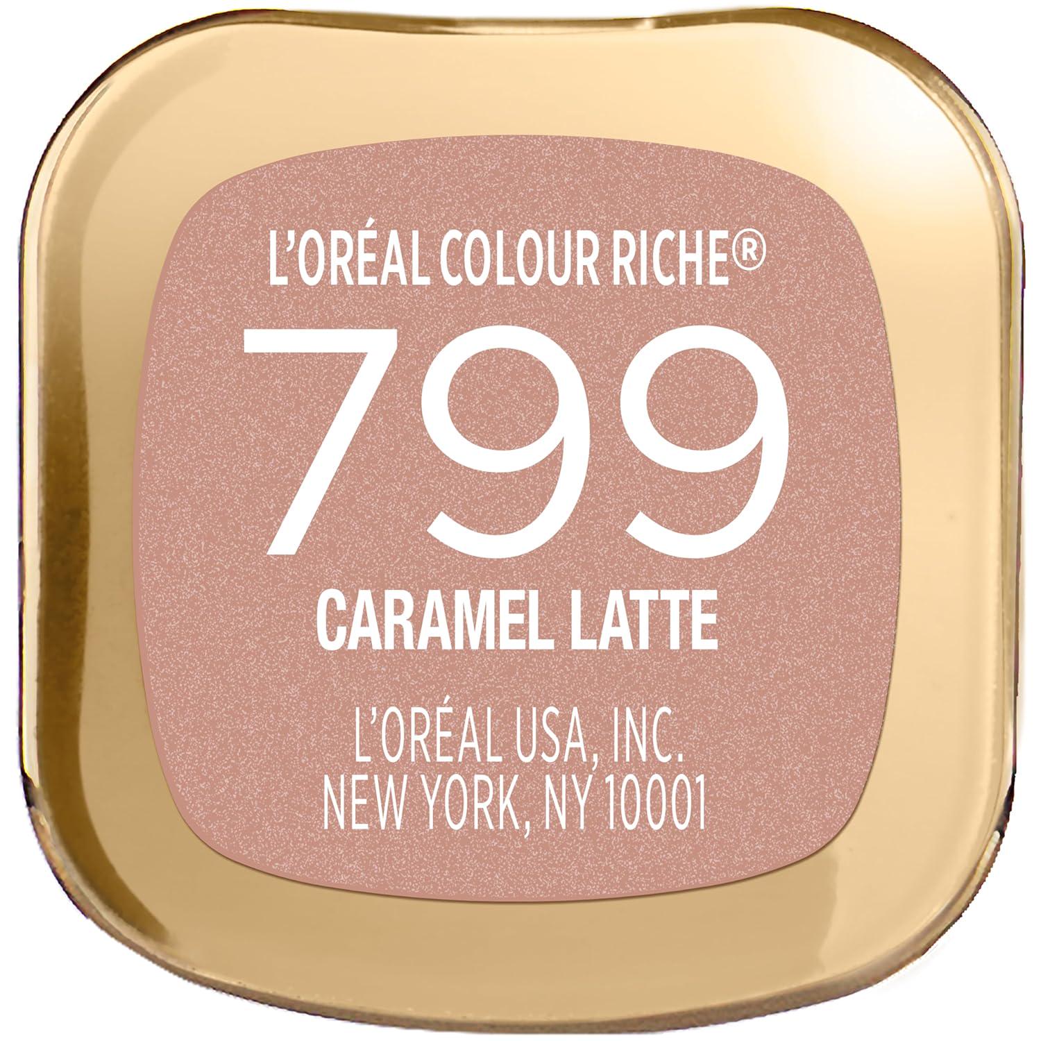 L Oréal Paris Colour Riche Original Creamy, Hydrating Satin Lipstick With Argan Oil And Vitamin E, Caramel Latte , 1 Count,