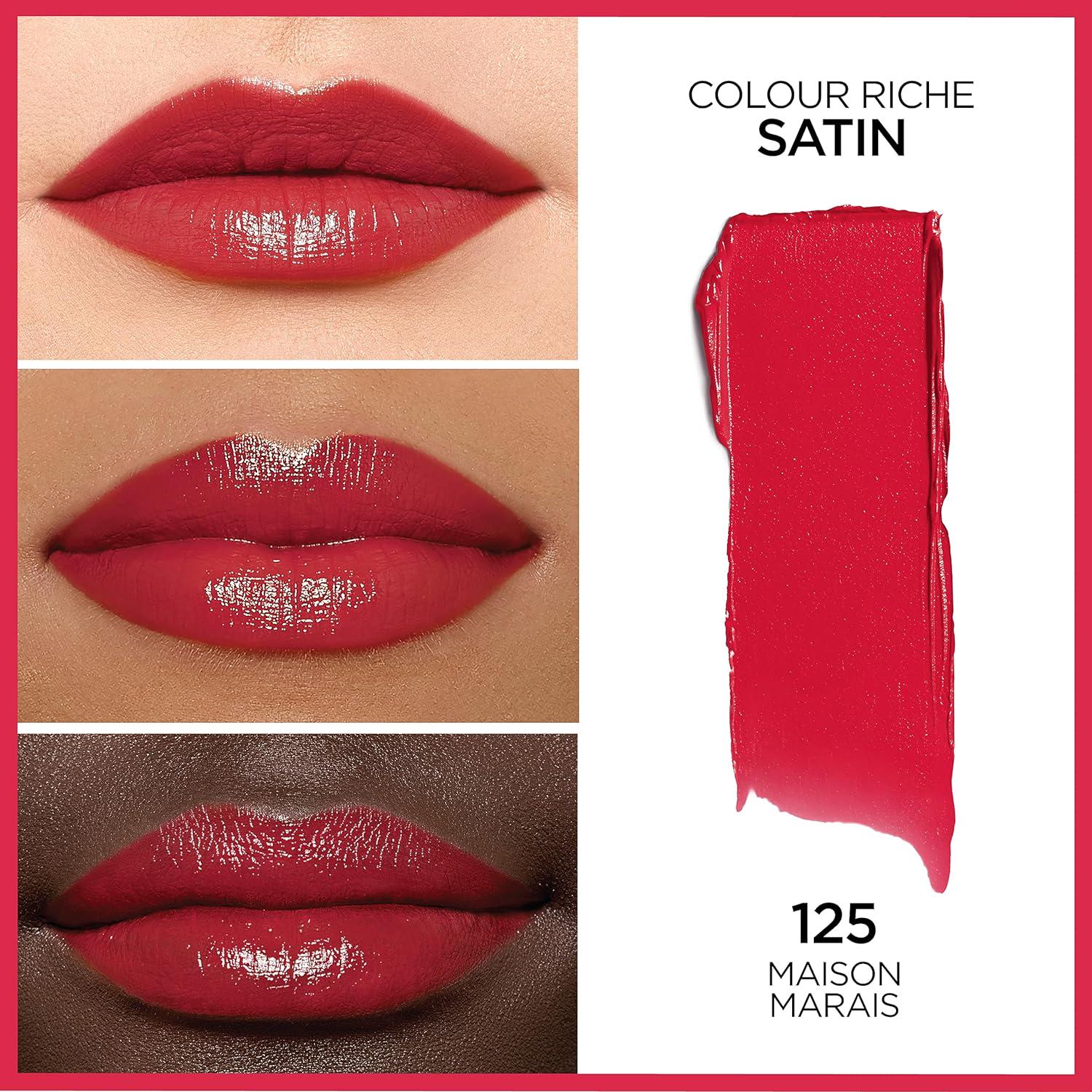 L Oréal Paris Colour Riche Original Creamy, Hydrating Satin Lipstick With Argan Oil And Vitamin E, Maison Marais , 1 Count,
