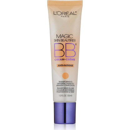 L'Oréal Paris Makeup Magic Skin Beautifier BB Cream Tinted Moisturizer, Anti-Fatigue, 1 Fl Oz, 1 Count,