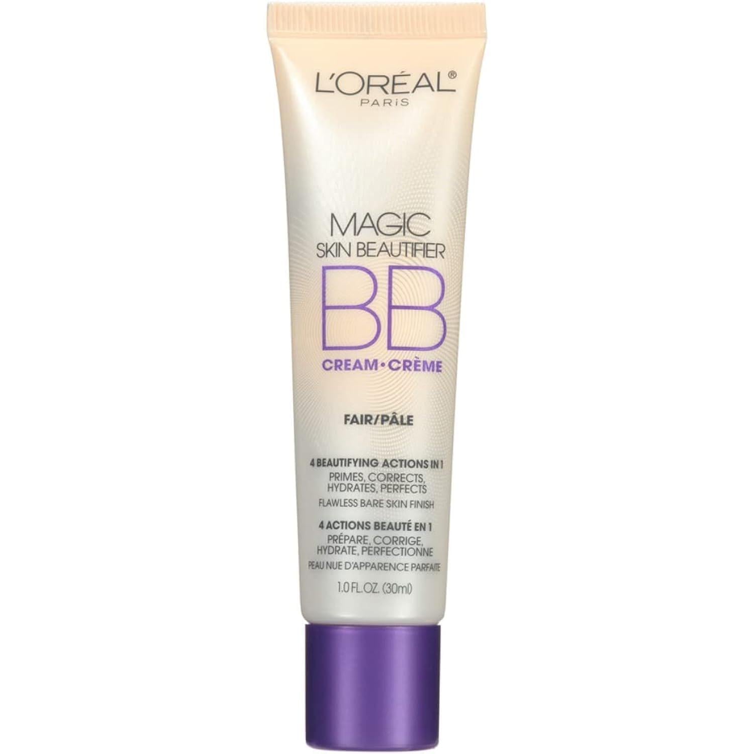 L'Oréal Paris Makeup Magic Skin Beautifier BB Cream Tinted Moisturizer, Fair, 1 Fl Oz, 1 Count,