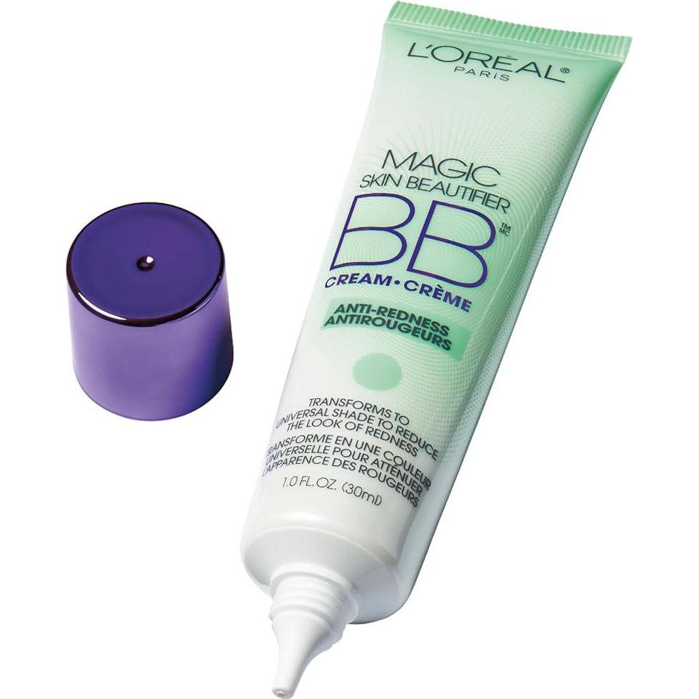 L'Oréal Paris Makeup Magic Skin Beautifier BB Cream Tinted Moisturizer, Anti-Redness, 1 Fl Oz, 2 Count,