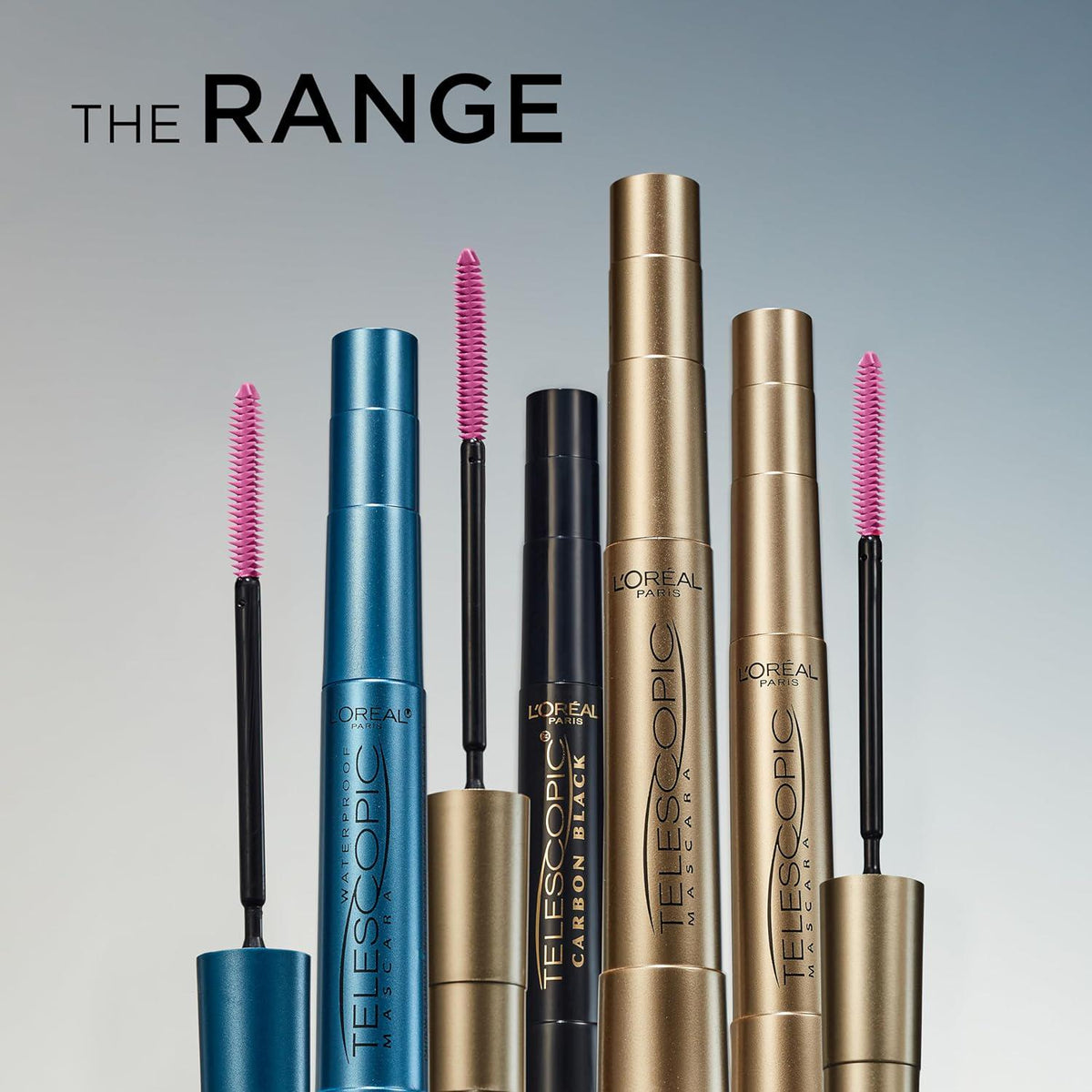 L Oréal Paris Makeup Telescopic Original Lengthening, Lash Separating Mascara With Dual Precision Brush, Washable, Blackest Black, 0.27 Fl Oz., 2 Count,