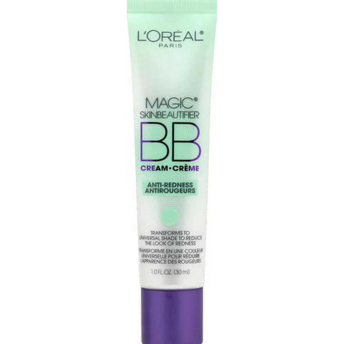 L'Oréal Paris Makeup Magic Skin Beautifier BB Cream Tinted Moisturizer, Anti-Redness, 1 Fl Oz, 1 Count,