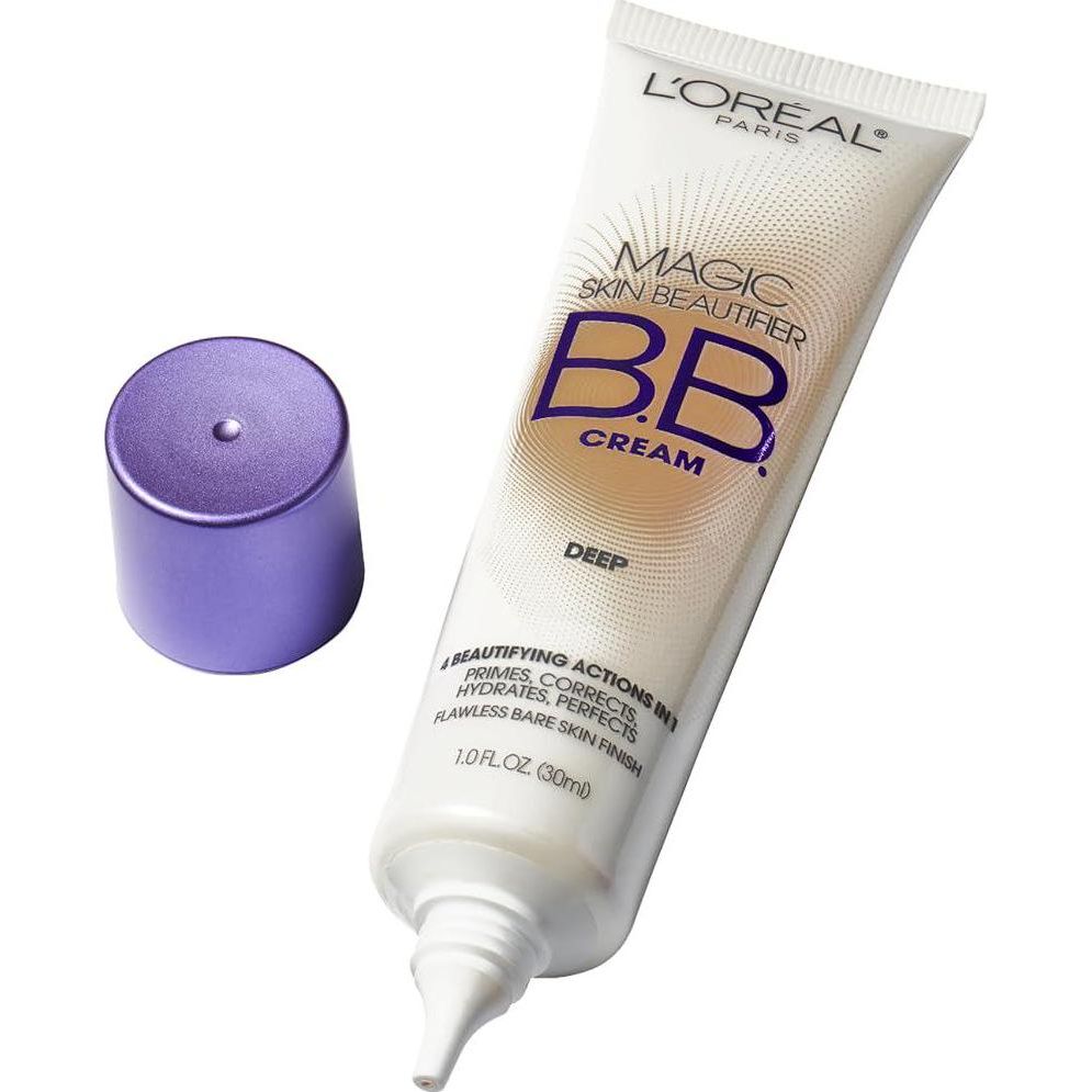 L Oréal Paris Makeup Magic Skin Beautifier BB Cream Tinted Moisturizer, Deep, 1 Fl Oz, 1 Count,