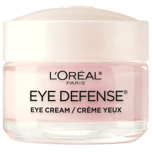 L'Oreal Paris Eye Defense Cream, 0.5 oz, Anti-Aging, With Caffeine & Hyaluronic Acid, Reduces Puffiness & Fine Lines