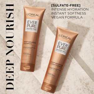 L'Oreal Paris Hair Conditioner, 8.5 fl oz, EverPure, Apricot Oil Infused, Triple Hydration for Dry Hair, Pack May Vary