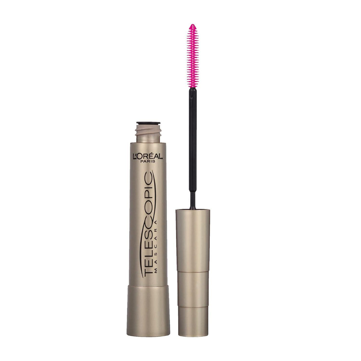 L'Oreal Paris Makeup Telescopic Original Lengthening, Lash Separating Mascara With Dual Precision Brush, Washable, Black Brown, 0.27 Fl Oz., 1 Count,