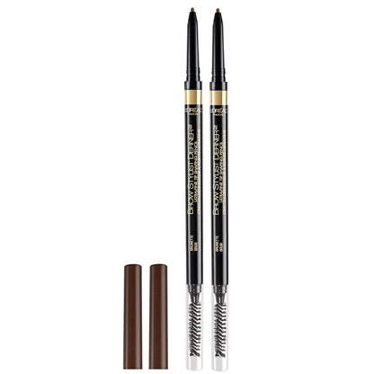 L'Oreal Paris L'Oreal Paris Makeup Brow Stylist Definer Waterproof Eyebrow Pencil, Ultra-Fine Mechanical Pencil, Draws Tiny Brow Hairs And Fills In Sparse Areas And Gaps, Brunette, 0.003 Ounce (Pack Of 2)