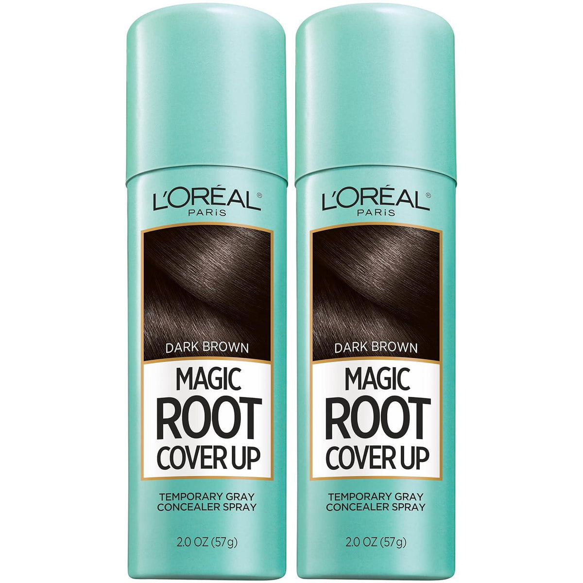 L'Oreal Paris L'Oreal Paris Root Cover Up Temporary Gray Concealer Spray Dark Brown 2 Oz (Pack Of 2) (Packaging May Vary)
