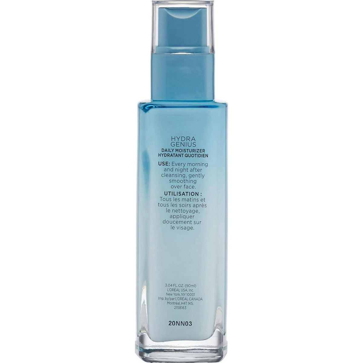 L'Oreal Paris Skincare Hydra Genius Daily Liquid Care Oil-Free Face Moisturizer For Normal To Dry Skin, Hyaluronic Acid Moisturizer For Face With Aloe Water And Hyaluronic Acid, 3.04 Fl. Oz.,