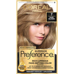 L'Oreal Paris Superior Preference Fade-Defying + Shine Permanent Hair Color, 7 Dark Blonde, Pack Of 1, Hair Dye,