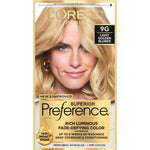 L'Oreal Paris Superior Preference Fade-Defying + Shine Permanent Hair Color, 9G Light Golden Blonde, Pack Of 1, Hair Dye,