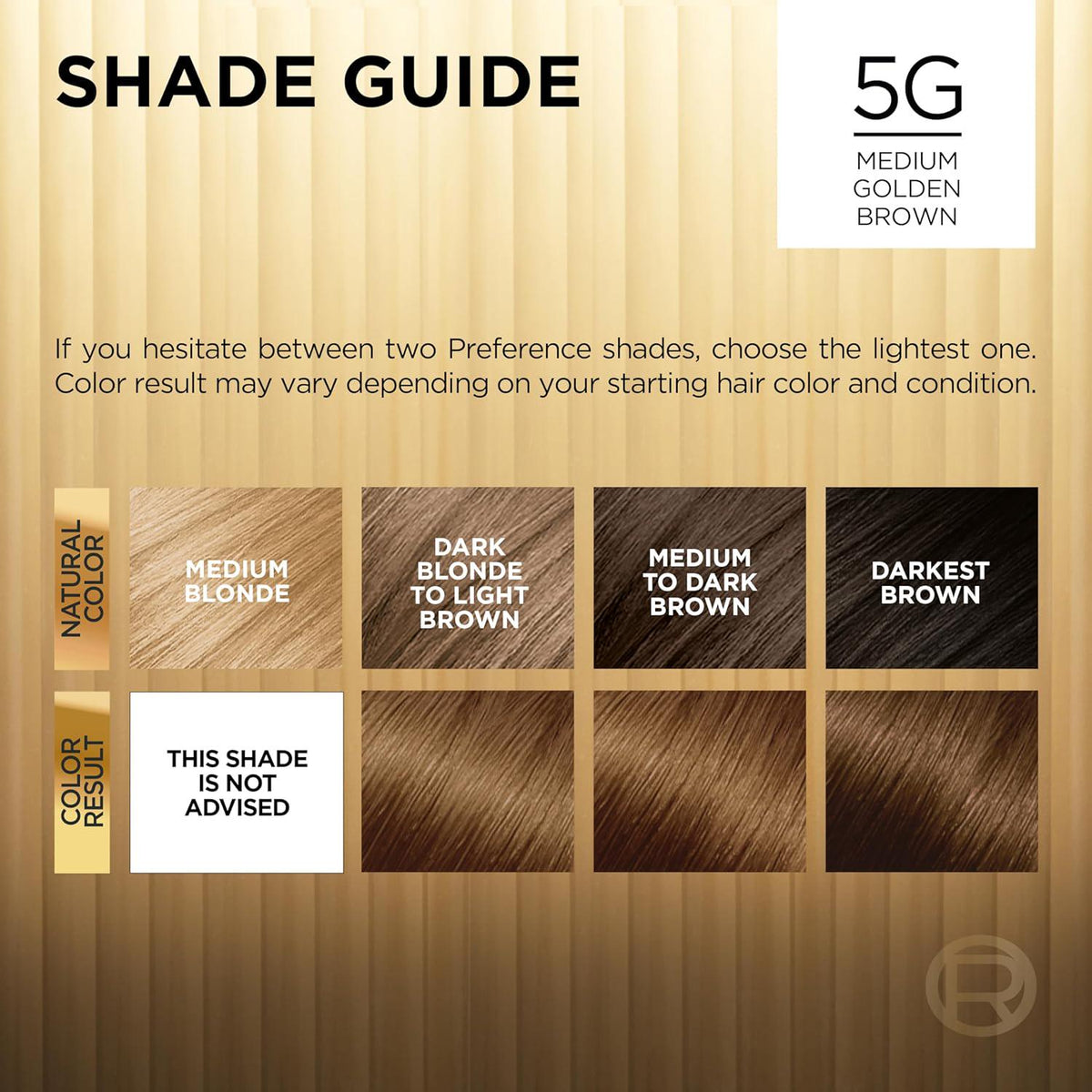 L'Oreal Paris Superior Preference Fade-Defying + Shine Permanent Hair Color, 5G Medium Golden Brown, Pack Of 1, Hair Dye,