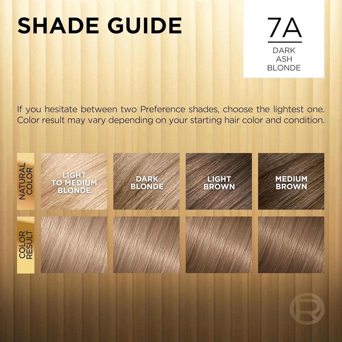L'Oreal Paris Superior Preference Fade-Defying + Shine Permanent Hair Color, 7A Dark Ash Blonde, Pack Of 1, Hair Dye,