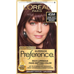 L'Oreal Paris Superior Preference Fade-Defying + Shine Permanent Hair Color, 4SM Dark Soft Mahogany Brown, Pack Of 1, Hair Dye,