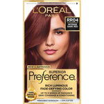 L'Oreal Paris Superior Preference Fade-Defying + Shine Permanent Hair Color, RR-04 Intense Dark Red, Pack Of 1, Hair Dye,