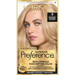 L'Oreal Paris Superior Preference Fade-Defying + Shine Permanent Hair Color, 9 Natural Blonde, Pack Of 1, Hair Dye,