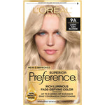 L'Oreal Paris Superior Preference Fade-Defying + Shine Permanent Hair Color, 9A Light Ash Blonde, Pack Of 1, Hair Dye,