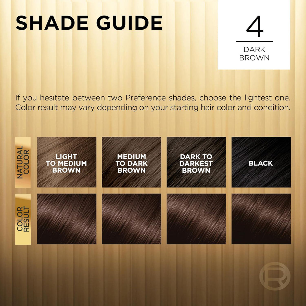 L'Oreal Paris Superior Preference Fade-Defying + Shine Permanent Hair Color, 4 Dark Brown, Pack Of 1, Hair Dye,
