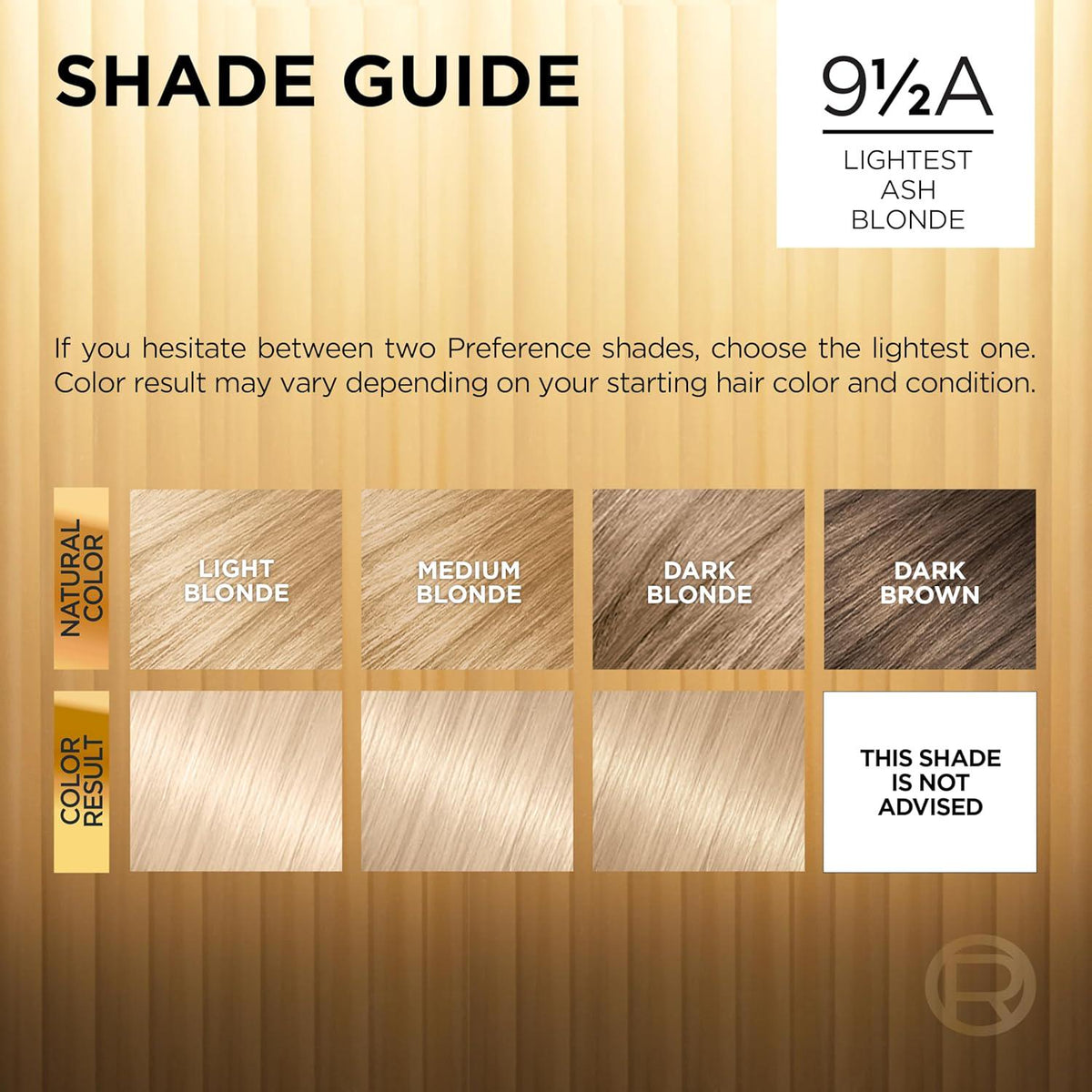 L'Oreal Paris Superior Preference Luminous Fade-Defying Permanent Hair Color, Hair Dye For Up To 9 Weeks Of Radiance, Lightest Ash Blonde 9.5A, 1 Hair Dye Kit (Pack Of 2),