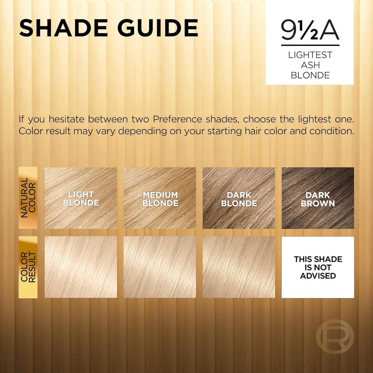 L'Oreal Paris Superior Preference Fade-Defying + Shine Permanent Hair Color, 9.5A Lightest Ash Blonde, Pack Of 1, Hair Dye,