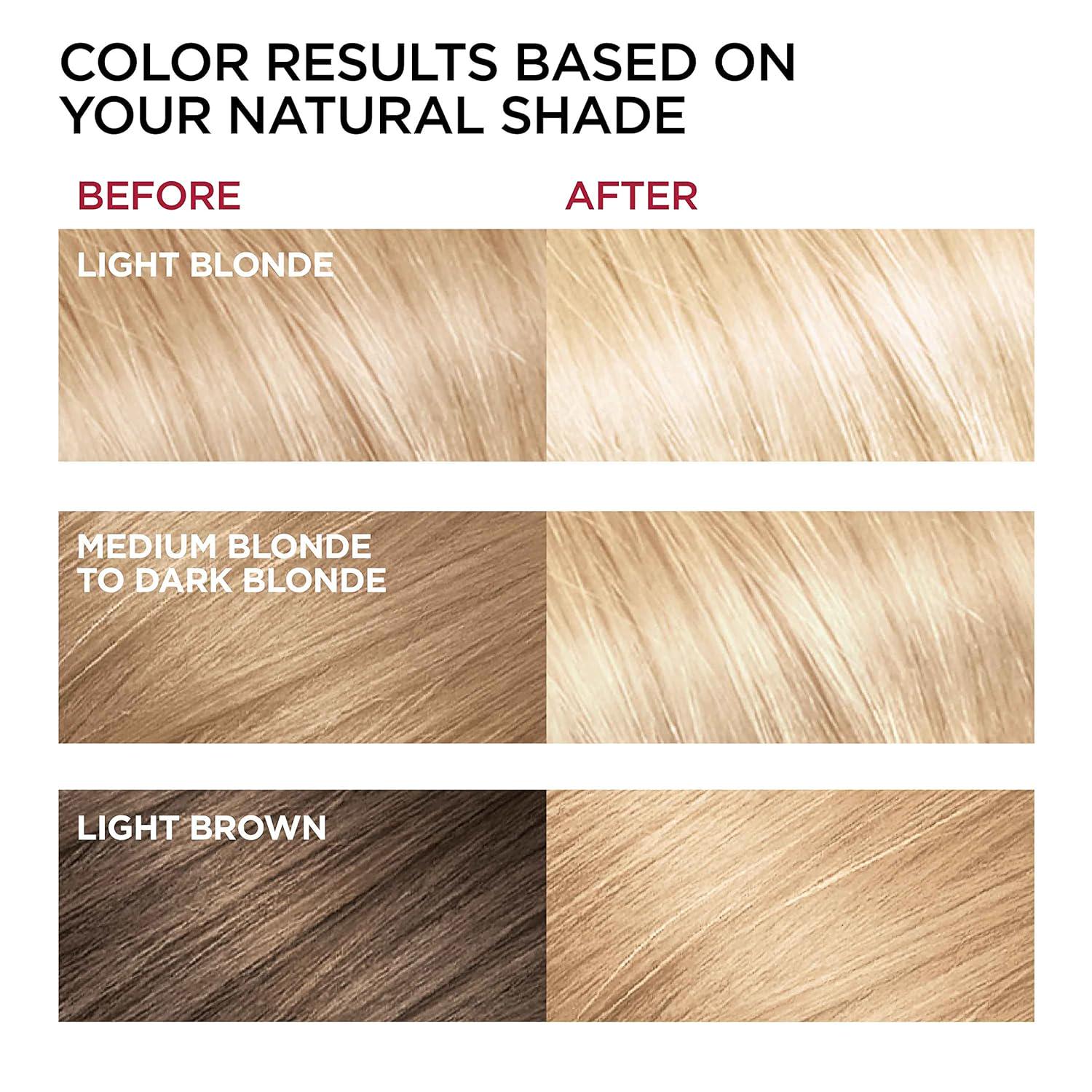L'Oreal Paris Superior Preference Fade-Defying + Shine Permanent Hair Color, LB01 Extra Light Ash Blonde, Pack Of 2, Hair Dye,