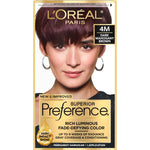 L'Oreal Paris Superior Preference Fade-Defying + Shine Permanent Hair Color, 4M Dark Mahogany Brown, Pack Of 1, Hair Dye,