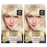 L'Oreal Paris Superior Preference Fade-Defying + Shine Permanent Hair Color, LB01 Extra Light Ash Blonde, Pack Of 2, Hair Dye,