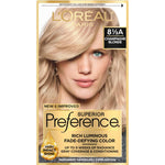 L'Oreal Paris Superior Preference Fade-Defying + Shine Permanent Hair Color, 8.5A Champagne Blonde, Pack Of 1, Hair Dye,