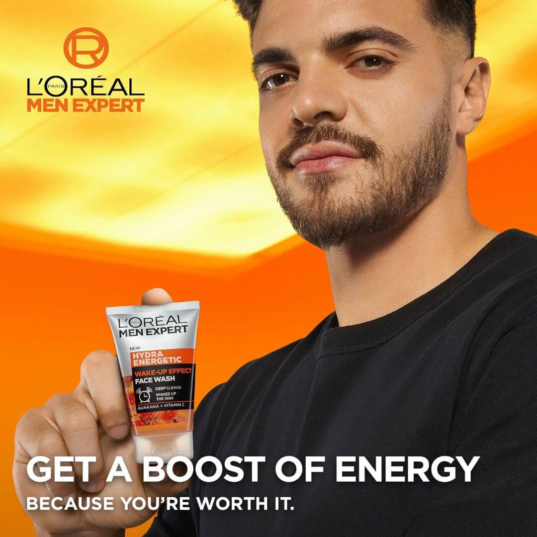 L'Oreal Paris Men Expert Hydra Energetic Wake-Up Effect Face Wash 100ml,3600523718269