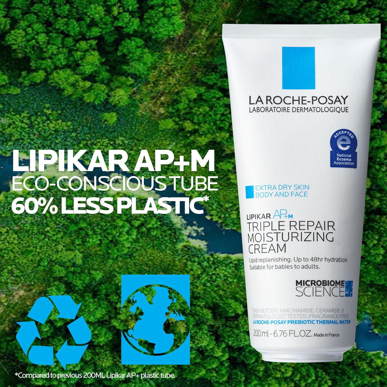 La Roche-Posay Lipikar AP+ Triple Repair Moisturizing Cream | Face And Body Lotion For Dry Skin | Shea Butter And Niacinamide Moisturizer | Gentle Face And Body Cream For Dry, Rough And Sensitive Skin,Does not Apply