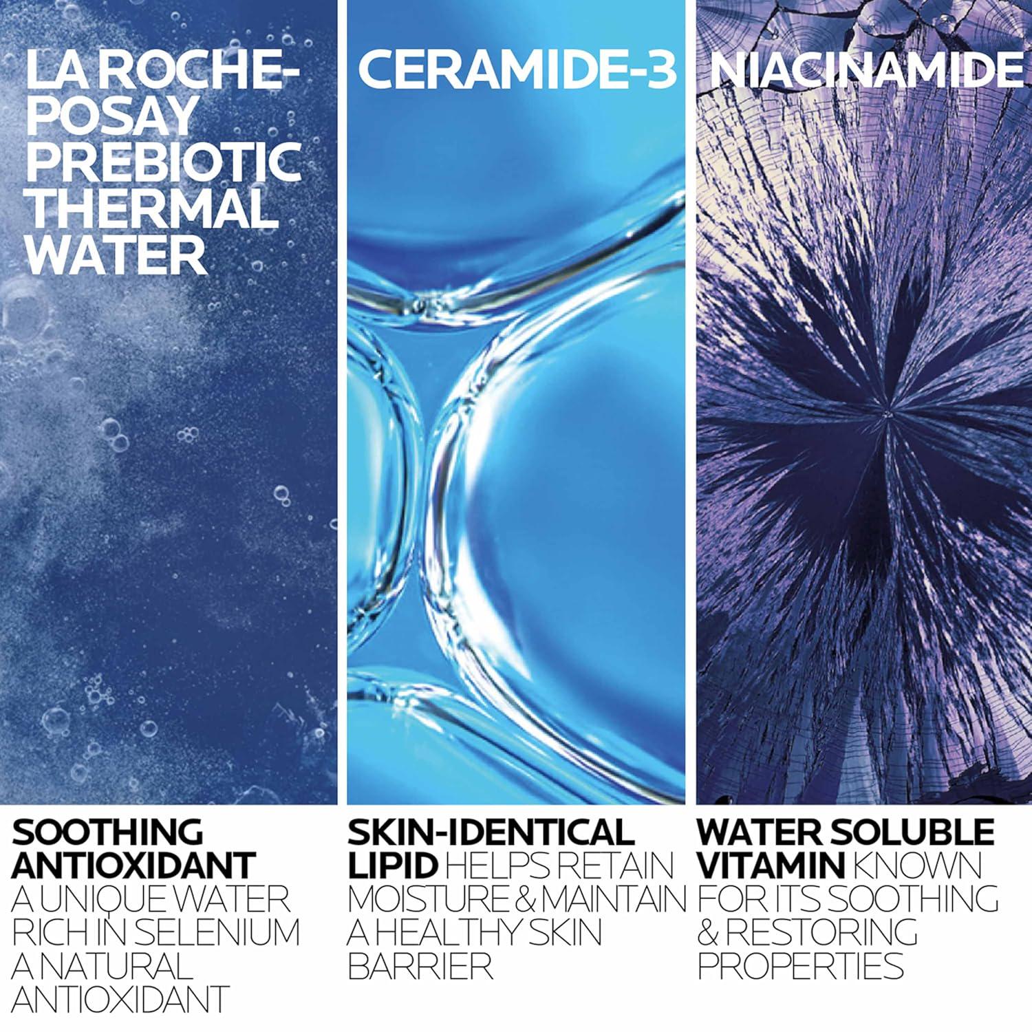 La Roche-Posay Toleriane Hydrating Gentle Face Cleanser, Hydrating Facial Cleanser With Niacinamide + Ceramides, Daily Face Wash For Dry Skin To Normal Skin, Sensitive Skin Tested, Fragrance Free,