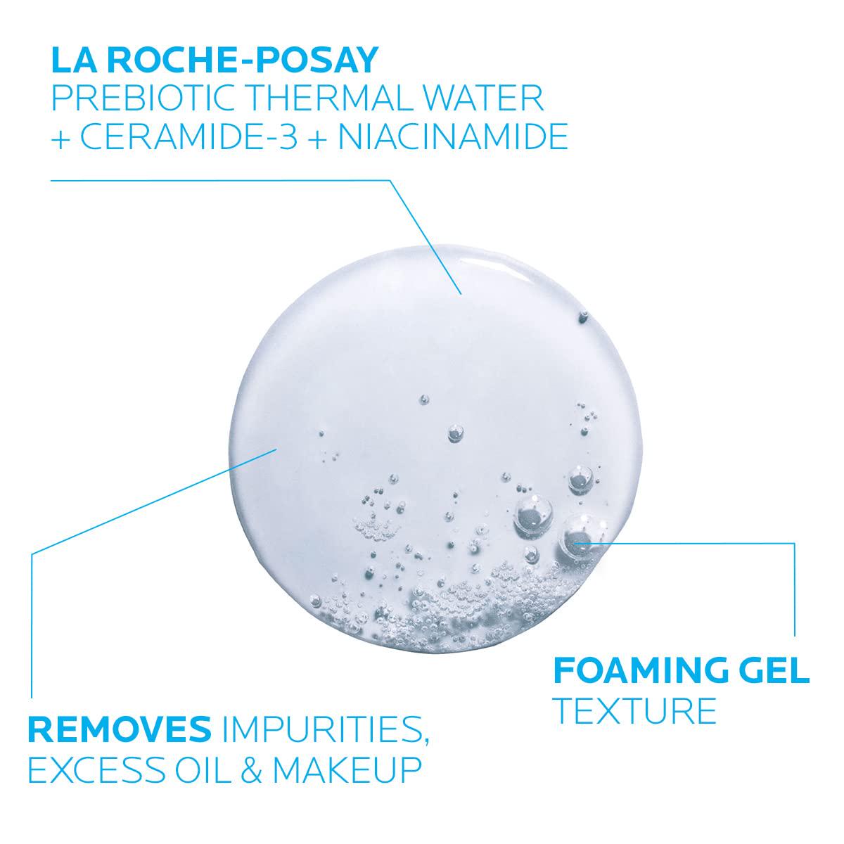 La Roche-Posay Toleriane Purifying Foaming Facial Cleanser, Oil Free Face Wash For Oily Skin And For Sensitive Skin With Niacinamide, Pore Cleanser Won T Dry Out Skin, Unscented,