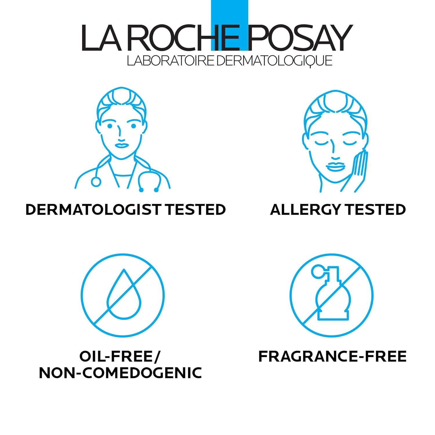 La Roche-Posay Toleriane Hydrating Gentle Face Cleanser, Hydrating Facial Cleanser With Niacinamide + Ceramides, Daily Face Wash For Dry Skin To Normal Skin, Sensitive Skin Tested, Fragrance Free,