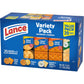 Lance Lance Sandwich Crackers, Variety Pack, 3 Flavors, 20 Individually Wrapped Packs, 6 Sandwiches Each