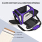 Large Cat Carriers Dog Carrier Pet Carrier For Large Cats Dogs Puppies Up To 25Lbs, Big Dog Carrier Soft Sided, Collapsible Travel Puppy Carrier - Large - Purple,