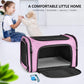 Large Cat Carriers Dog Carrier Pet Carrier For Large Cats Dogs Puppies Up To 25Lbs, Big Dog Carrier Soft Sided, Collapsible Travel Puppy Carrier - Large - Pink,