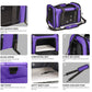 Large Cat Carriers Dog Carrier Pet Carrier For Large Cats Dogs Puppies Up To 25Lbs, Big Dog Carrier Soft Sided, Collapsible Travel Puppy Carrier - Large - Purple,